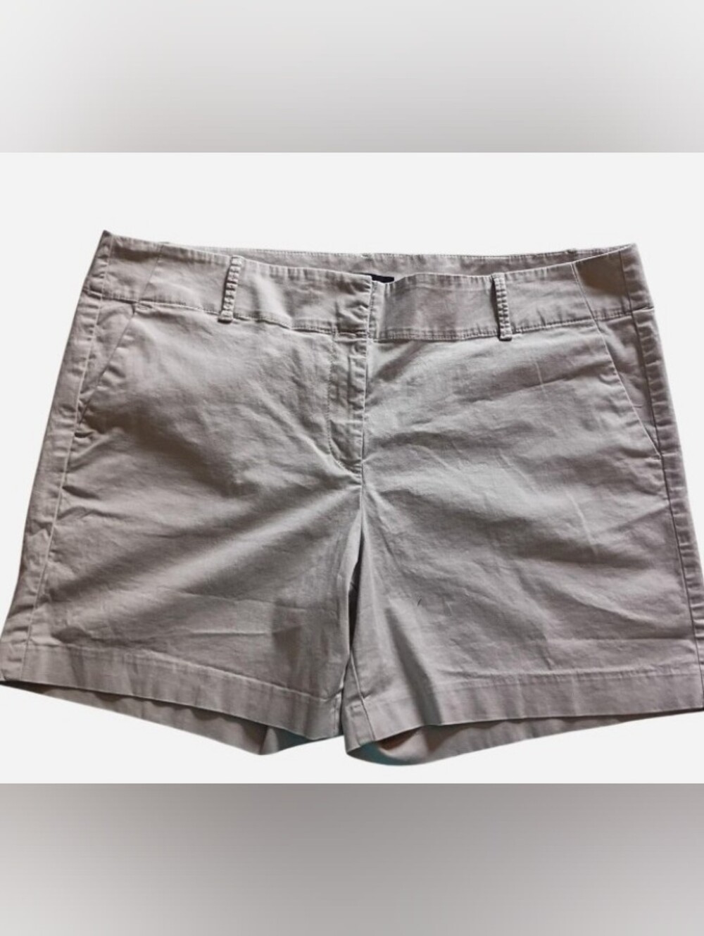 Ann Taylor Light Gray Tailored Bermuda Shorts